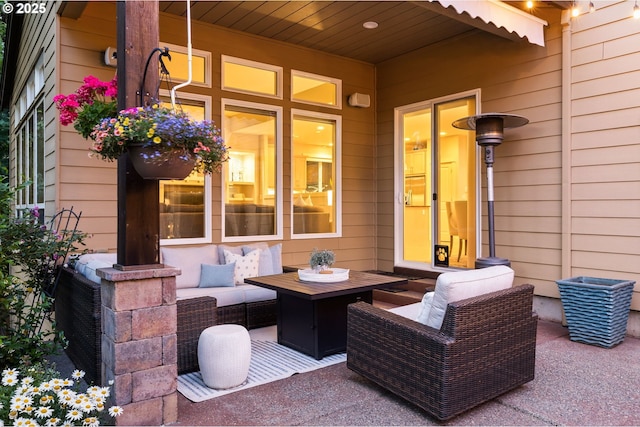 18287 SW Florendo Ln, Beaverton, OR 97007 - view of patio / terrace featuring an outdoor living space