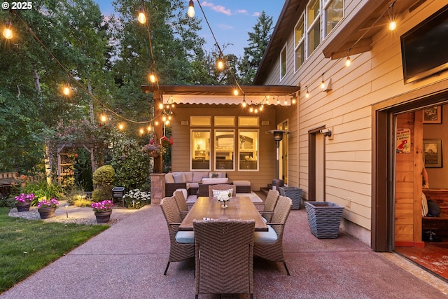 18287 SW Florendo Ln, Beaverton, OR 97007 - view of patio / terrace with outdoor dining space and an outdoor hangout area