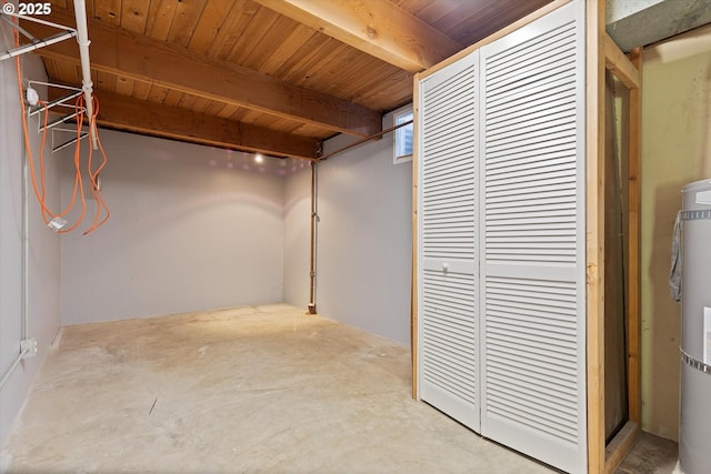 721 NW 76th St, Vancouver, WA 98665 - finished basement featuring wood ceiling and water heater