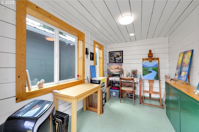 35478 Brabham Rd, Pleasant Hill, OR 97455 - office space featuring wooden walls and recessed lighting