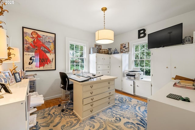 1667 Lake Front Rd, Lake Oswego, OR 97034 - office space featuring light wood-style flooring and baseboards