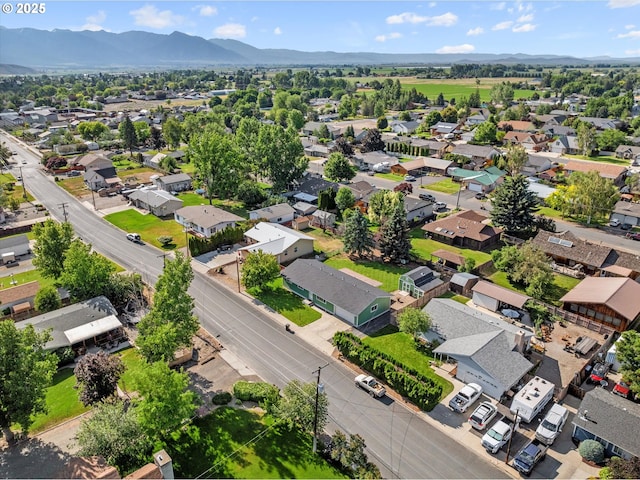 1050 D St, Baker City, OR 97814 - aerial view of residential area with a mountainous background
