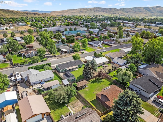 1050 D St, Baker City, OR 97814 - aerial view of residential area with a mountain backdrop