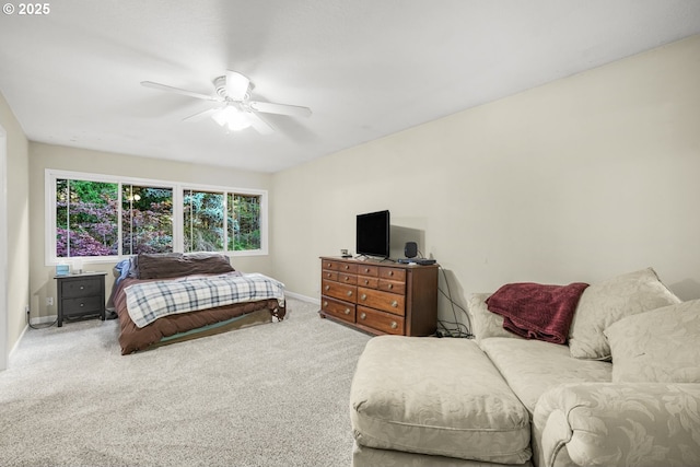 19330 NW Curtis Creek Dr, Manning, OR 97125 - carpeted bedroom with baseboards and a ceiling fan