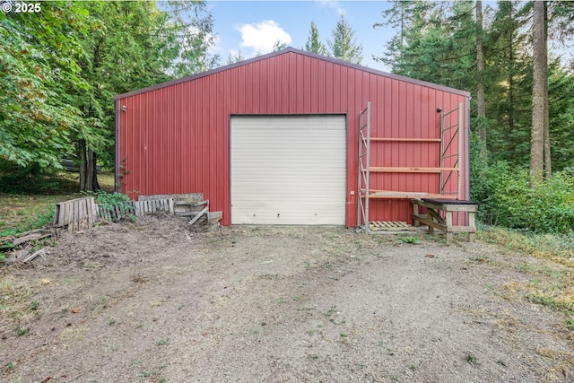 19330 NW Curtis Creek Dr, Manning, OR 97125 - detached garage with dirt driveway