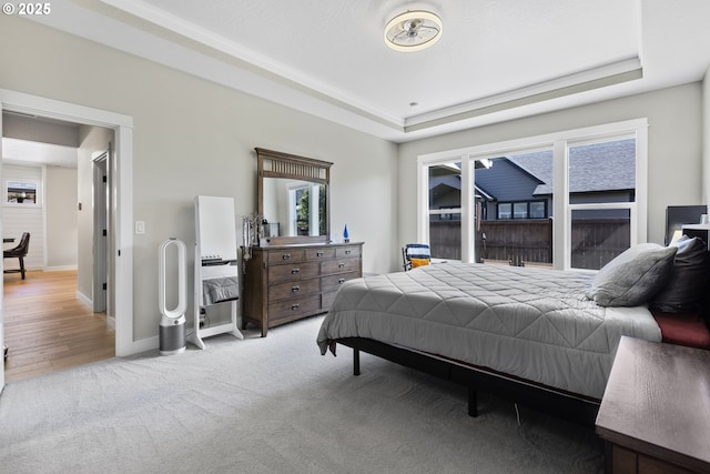 32750 Macy St, Eugene, OR 97408 - bedroom featuring a raised ceiling and light colored carpet