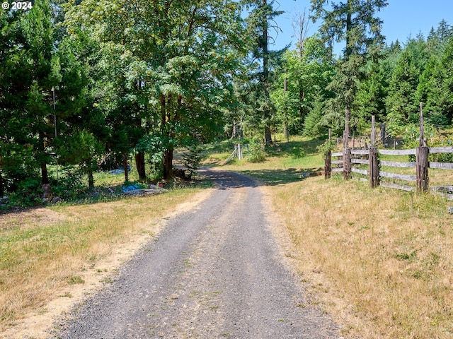 view of road