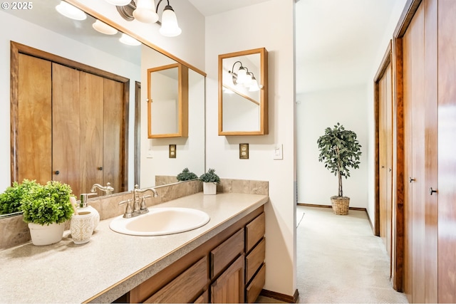 bathroom with vanity