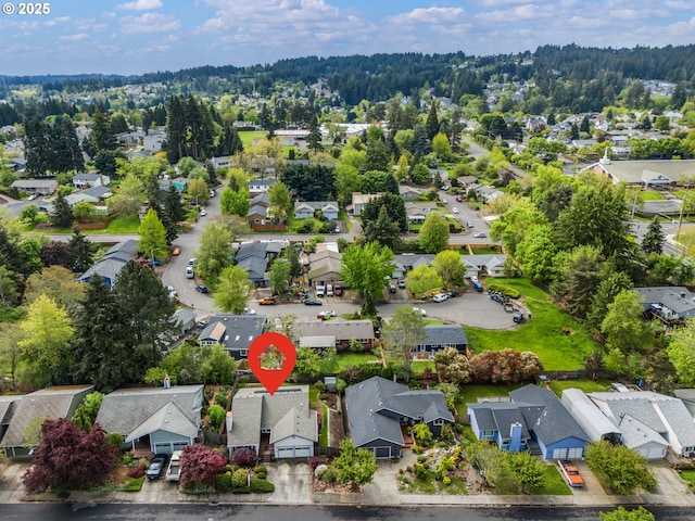 drone / aerial view featuring a residential view
