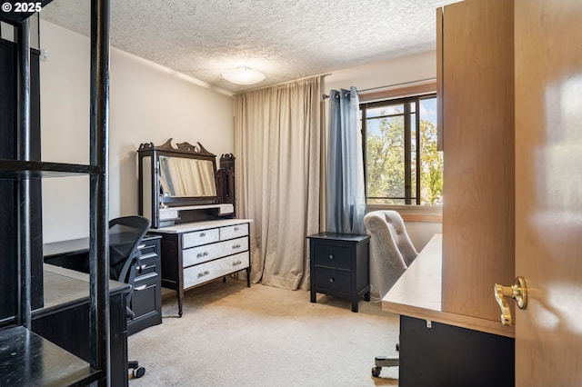 3327 Hillcrest Way, Forest Grove, OR 97116 - office area featuring carpet floors and a textured ceiling