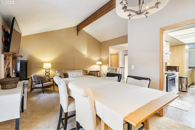 3327 Hillcrest Way, Forest Grove, OR 97116 - dining area featuring a chandelier and light colored carpet