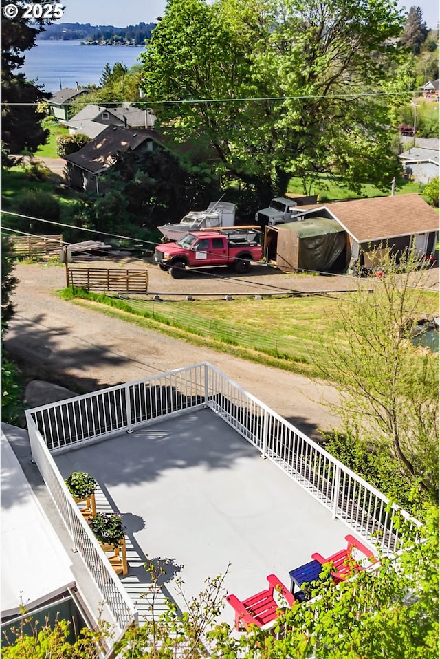 4976 NE K Ave, Neotsu, OR 97364 - view of yard featuring a water view and fence