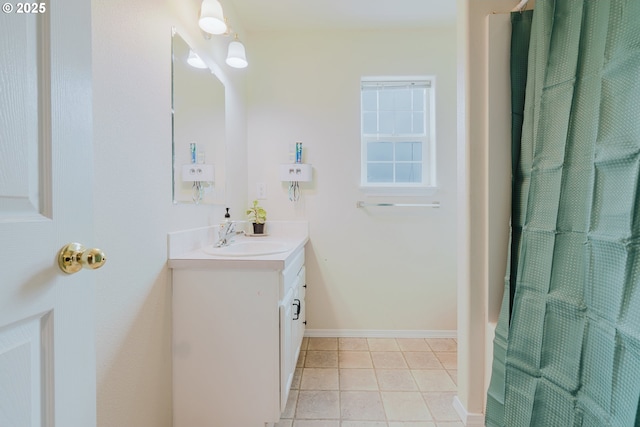 311 W Jadon Dr, Lebanon, OR 97355 - bathroom featuring vanity and tile patterned floors