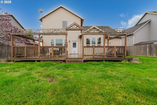 311 W Jadon Dr, Lebanon, OR 97355 - back of property featuring a pergola and a wooden deck