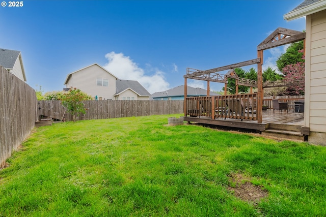 311 W Jadon Dr, Lebanon, OR 97355 - view of yard featuring a deck