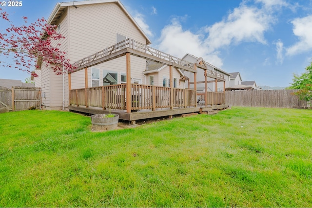 311 W Jadon Dr, Lebanon, OR 97355 - view of yard featuring a wooden deck