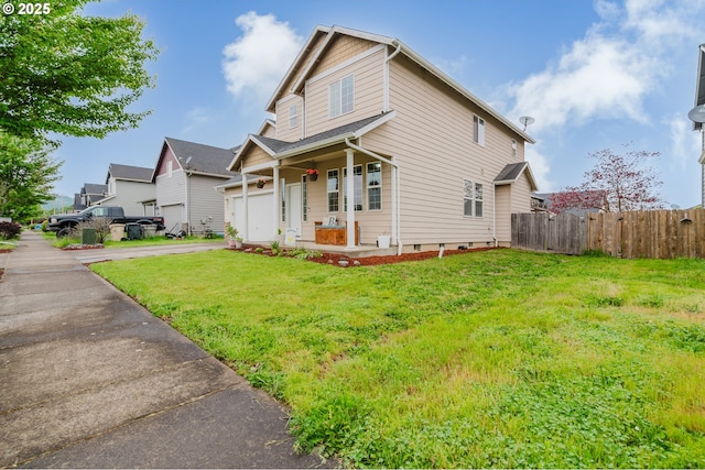 311 W Jadon Dr, Lebanon, OR 97355 - traditional-style home featuring driveway, a porch, and an attached garage
