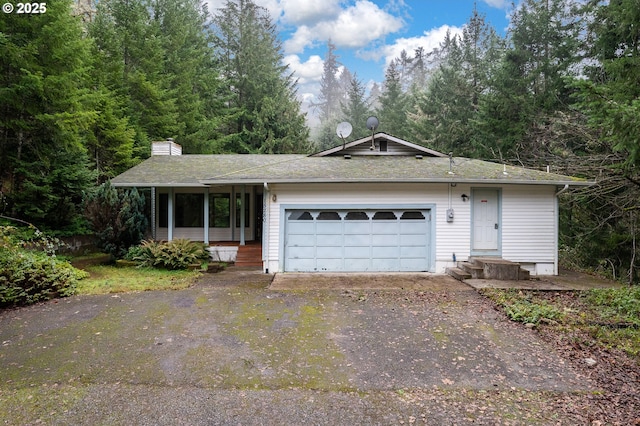 view of front of house featuring a garage