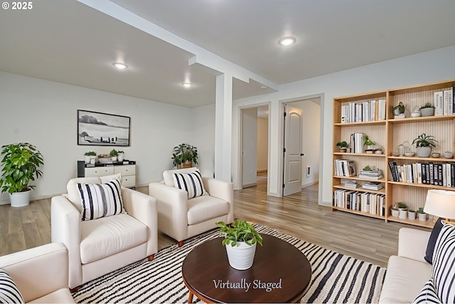126 NE Garfield St, Camas, WA 98607 - living room with light wood-style flooring and recessed lighting
