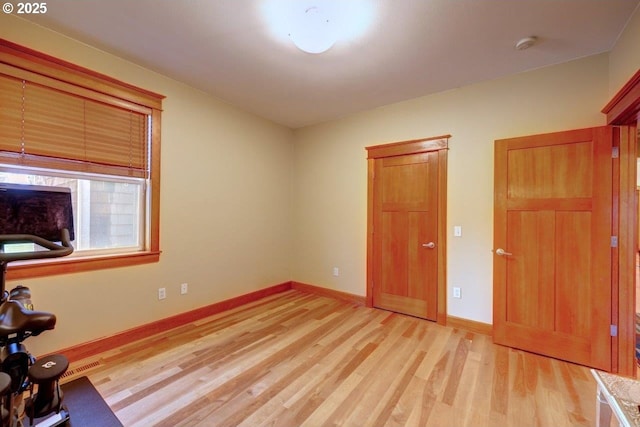 interior space featuring light hardwood / wood-style floors