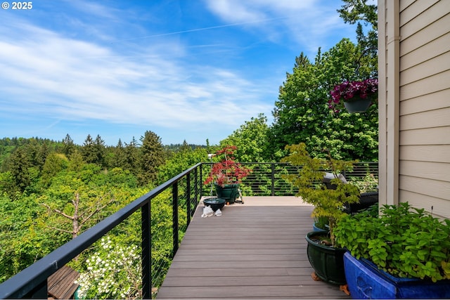 11442 SW Woodlee Heights Ct, Portland, OR 97219 - view of wooden deck