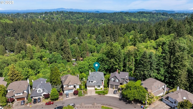 11442 SW Woodlee Heights Ct, Portland, OR 97219 - aerial view of residential area featuring a forest