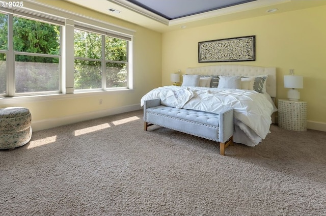 7102 SW 78th Ave, Portland, OR 97223 - bedroom featuring baseboards, carpet floors, and a raised ceiling