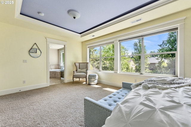 7102 SW 78th Ave, Portland, OR 97223 - carpeted bedroom with baseboards, multiple windows, and ensuite bath