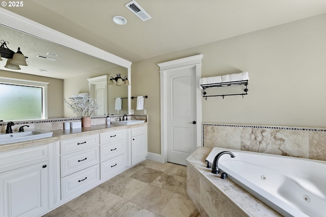 7102 SW 78th Ave, Portland, OR 97223 - full bath featuring double vanity and a whirlpool tub