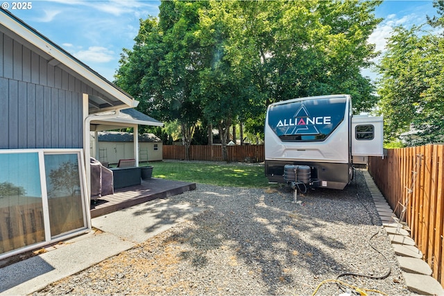3817 NW Mccann Rd, Vancouver, WA 98685 - fenced backyard featuring a wooden deck