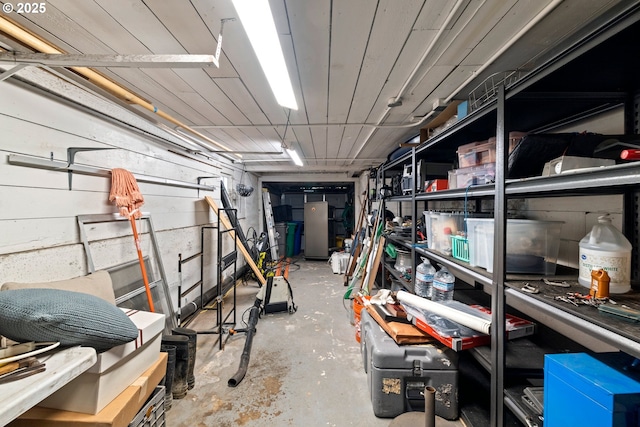 view of storage room