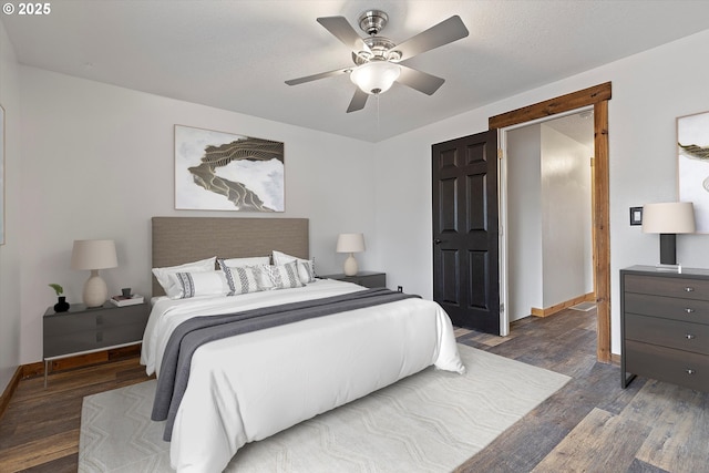 20694 SW Parker Ct, Beaverton, OR 97078 - bedroom featuring wood finished floors and a ceiling fan