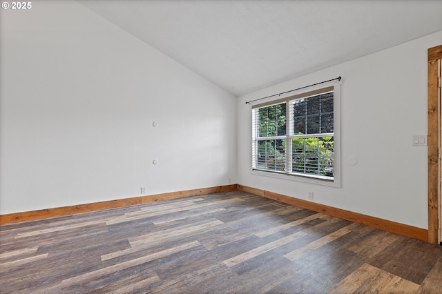 20694 SW Parker Ct, Beaverton, OR 97078 - unfurnished room featuring wood finished floors and vaulted ceiling