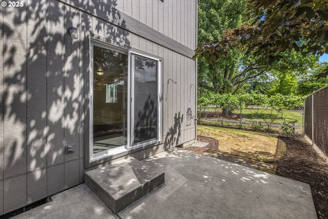 3617 Westleigh St, Eugene, OR 97405 - doorway to property featuring a patio