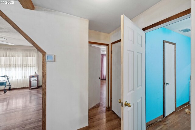 808 E 14th St, Coquille, OR 97423 - hallway with wood finished floors
