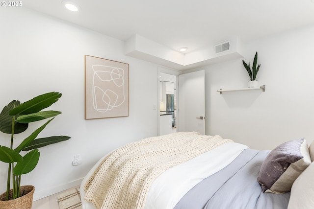 859 SW Broadway Dr Unit 41, Portland, OR 97201 - bedroom with recessed lighting, baseboards, and visible vents