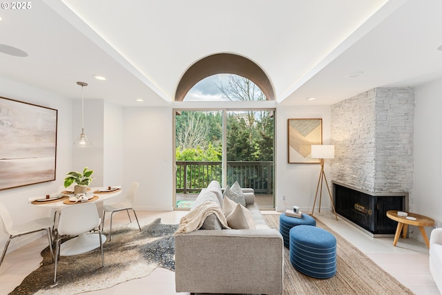 859 SW Broadway Dr Unit 41, Portland, OR 97201 - living room with recessed lighting and light wood-type flooring