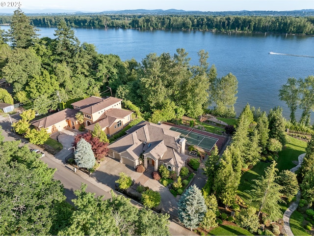 16215 SE Rivershore Dr, Vancouver, WA 98683 - aerial view of a large body of water and a forest