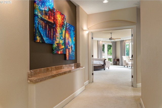 16215 SE Rivershore Dr, Vancouver, WA 98683 - hallway with carpet and baseboards