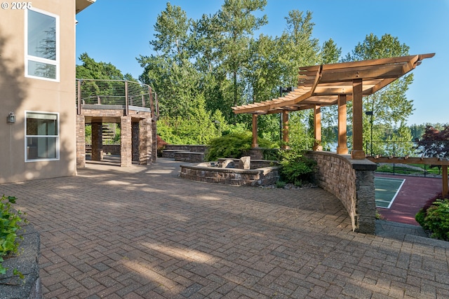 16215 SE Rivershore Dr, Vancouver, WA 98683 - view of patio / terrace with a pergola