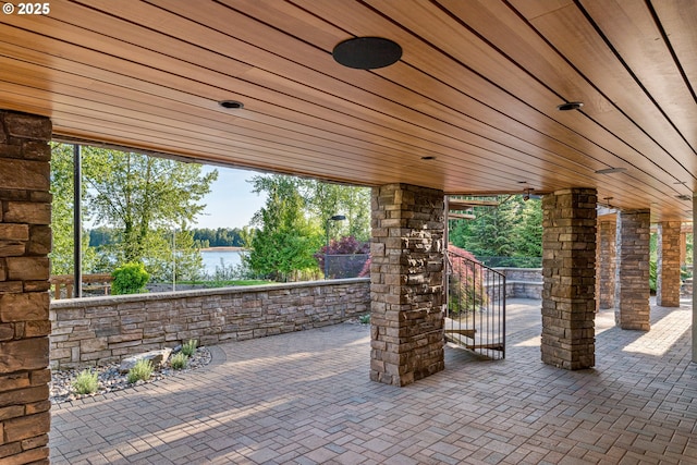 16215 SE Rivershore Dr, Vancouver, WA 98683 - view of patio with a water view