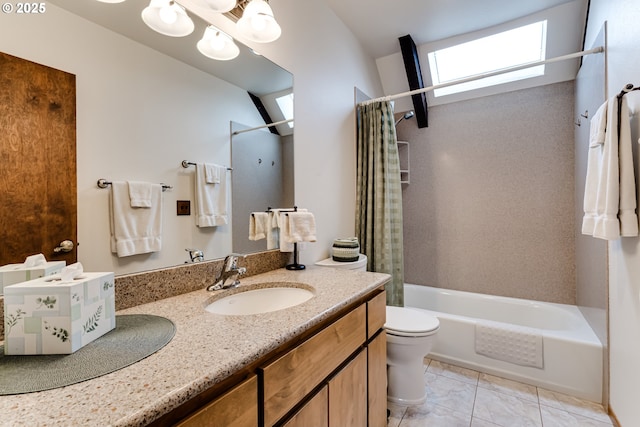 36910 Edgehill Rd, Springfield, OR 97478 - bathroom with shower / bathtub combination with curtain and vanity