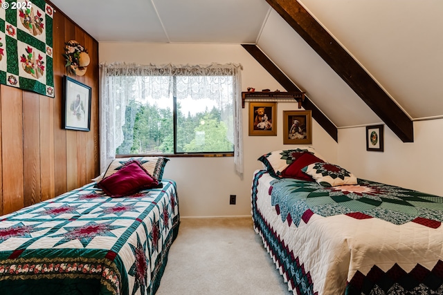 36910 Edgehill Rd, Springfield, OR 97478 - bedroom featuring carpet and lofted ceiling