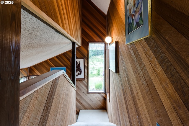 36910 Edgehill Rd, Springfield, OR 97478 - stairs with wood walls