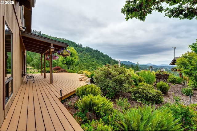 36910 Edgehill Rd, Springfield, OR 97478 - deck with a mountain view