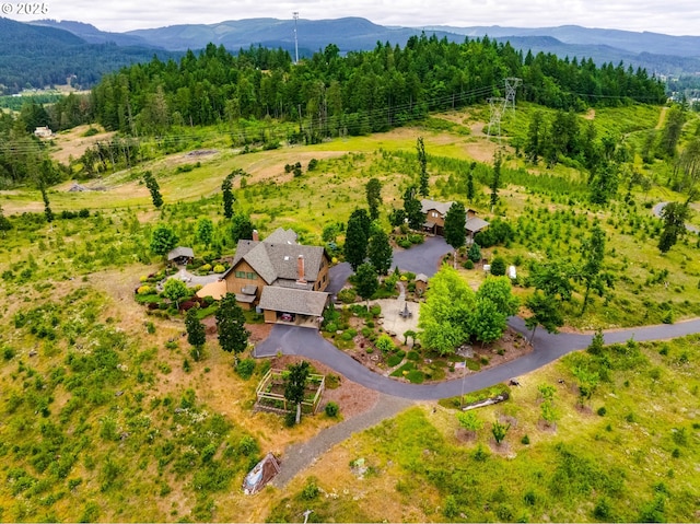 36910 Edgehill Rd, Springfield, OR 97478 - bird's eye view of a mountain backdrop