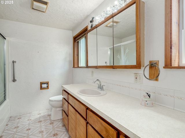 24873 S Beeson Rd, Beavercreek, OR 97004 - bathroom with vanity and a textured ceiling