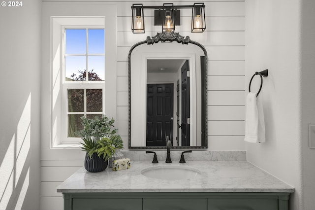 bathroom with vanity