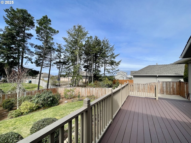 2180 Hayes St, North Bend, OR 97459 - wooden terrace with a residential view