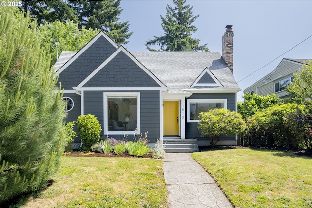 1512 NE 56th Ave NE, Portland, OR 97213 - view of front of home featuring a front lawn and a chimney